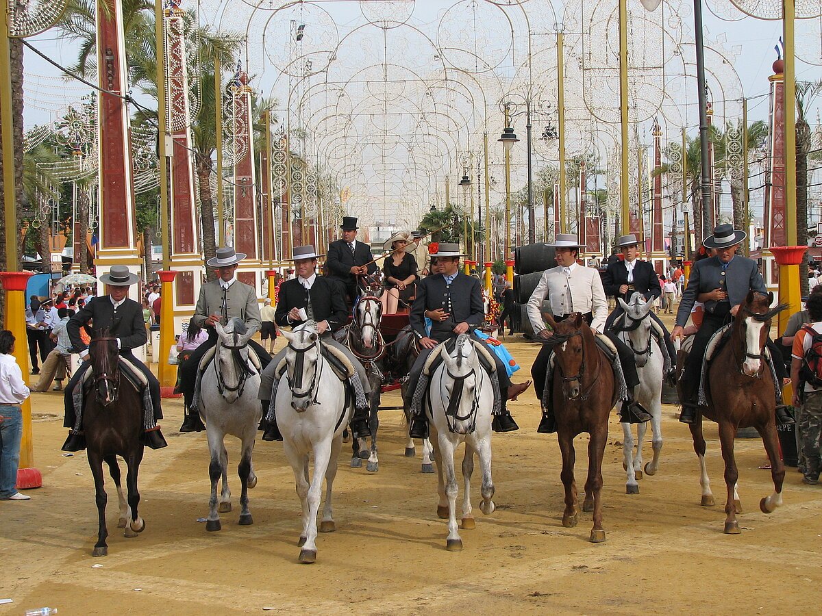 Caballos en la Feria Ecuestre de Jerez de la Frontera